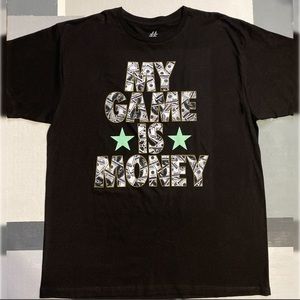 Men's Black Money Graphic T-Shirt